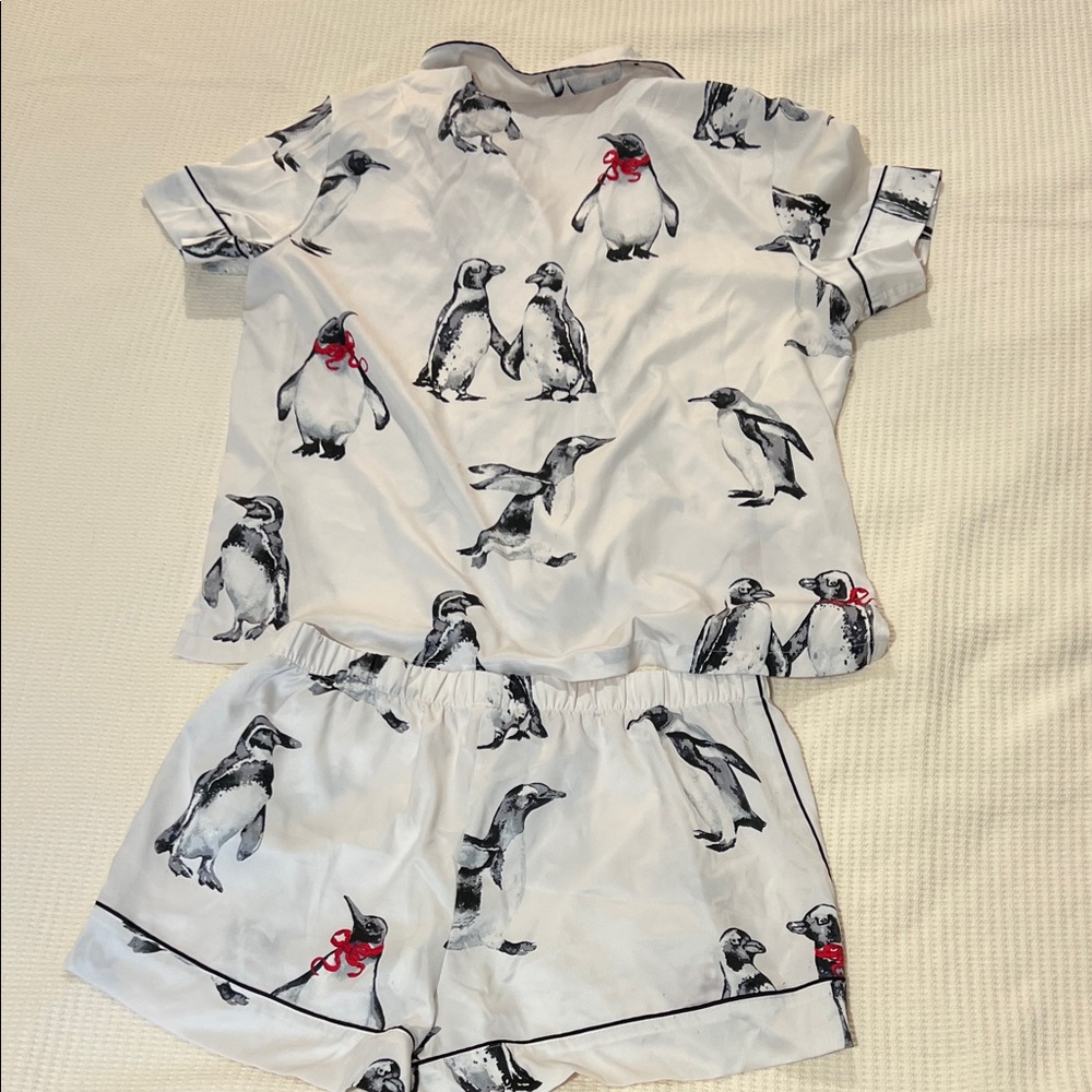 Victoria's Secret White and Black Penguin Pajama Set - Picture 7 of 7